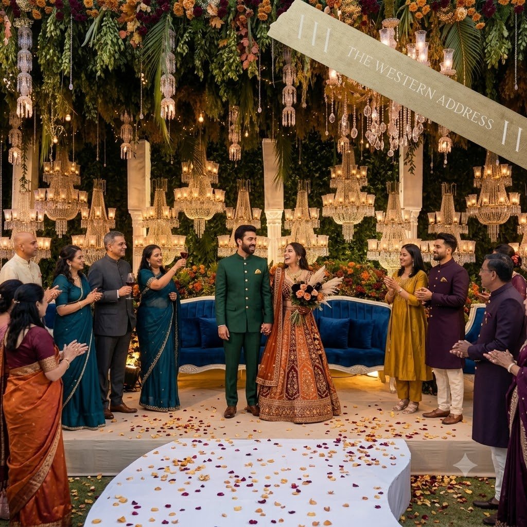 Intimate standard wedding stage space