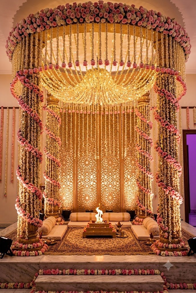 The Vedi Room sacred space setup