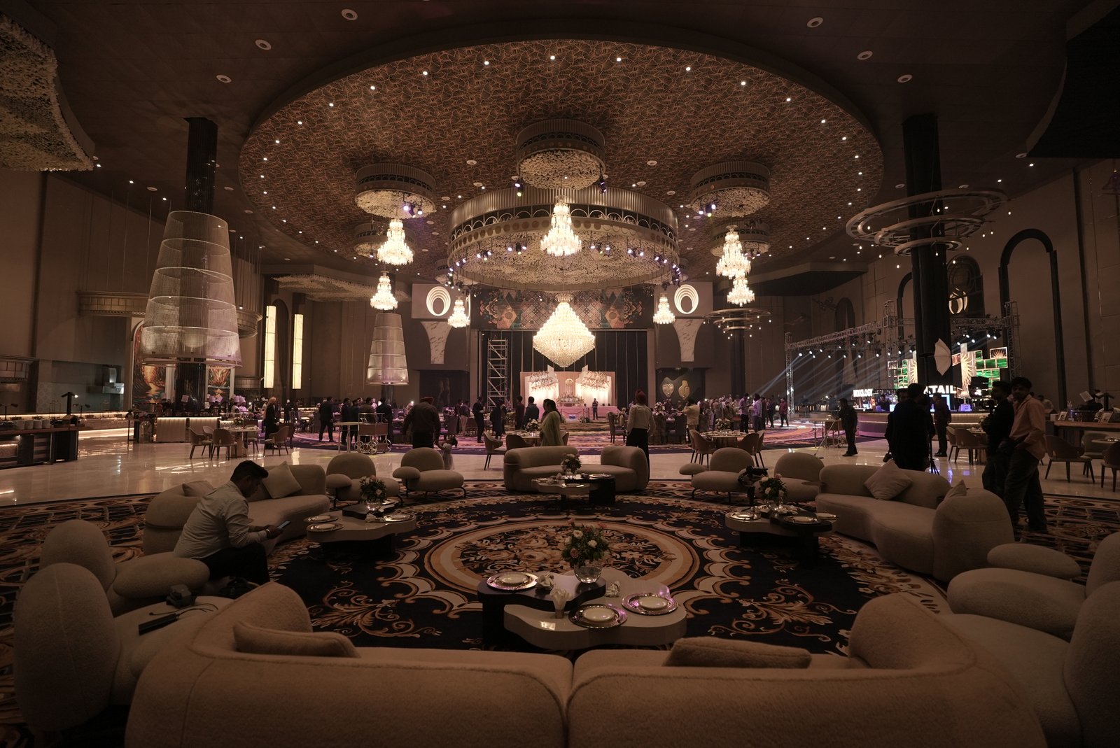 Luxury premium architectural details of Club Icon Hall